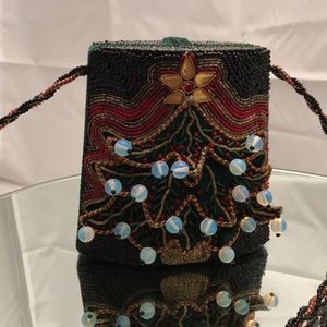 Mary Frances beaded Christmas Tree handbag.